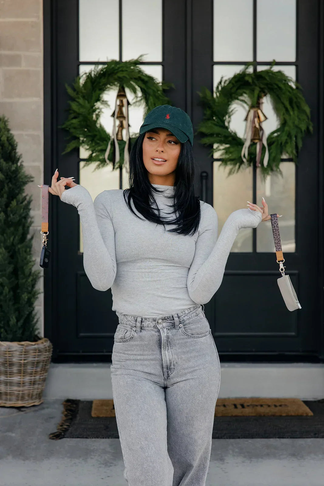 Mauve Meadow Wrist Lanyard