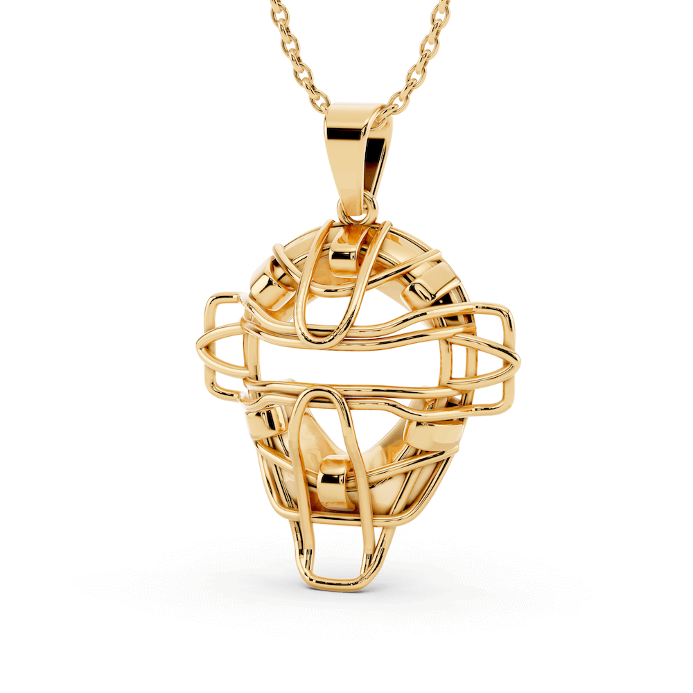 Baseball Catchers Mask Necklace | Stainless Steel