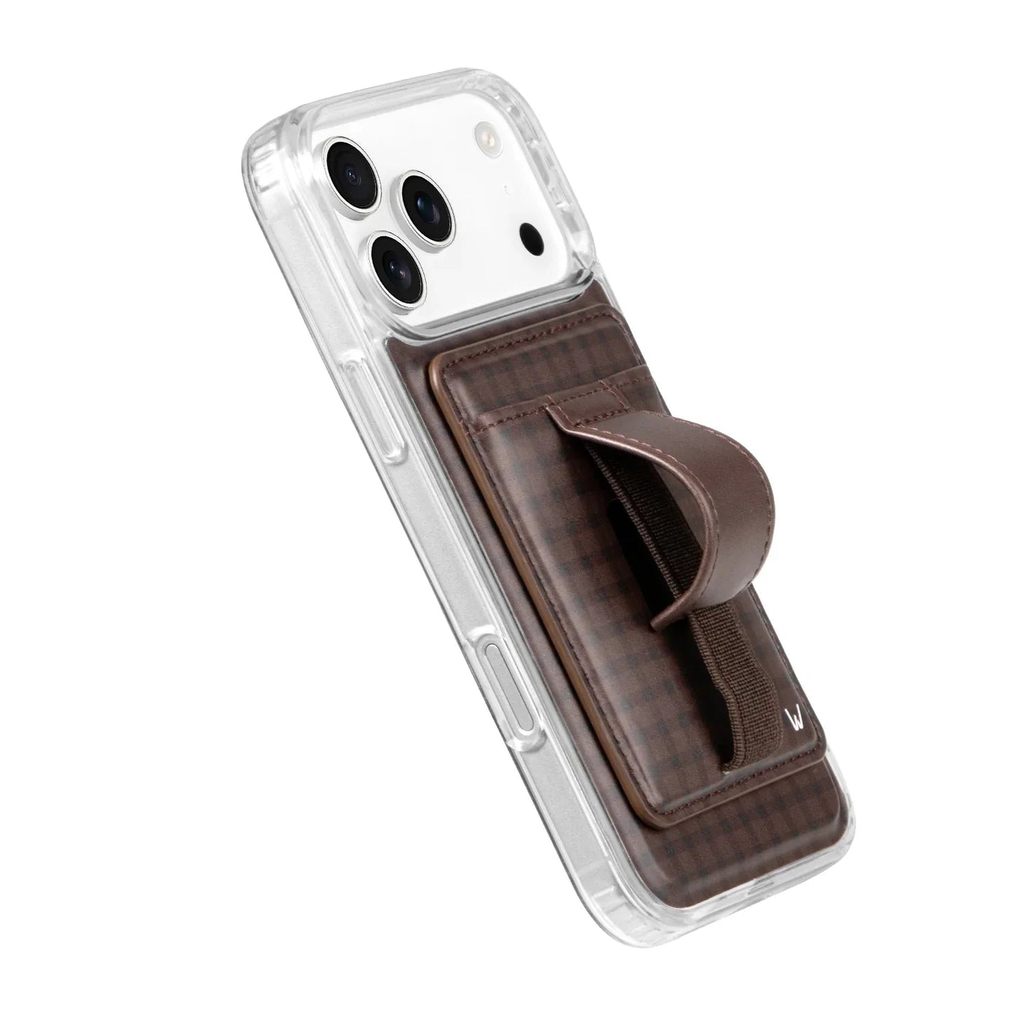 Cafe Gingham Magnetic Wallet