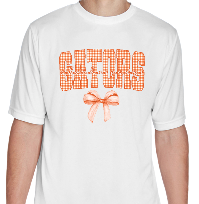 Clarke Prep Gators Coquette Bow Tshirt š Youth & Adult Sizes