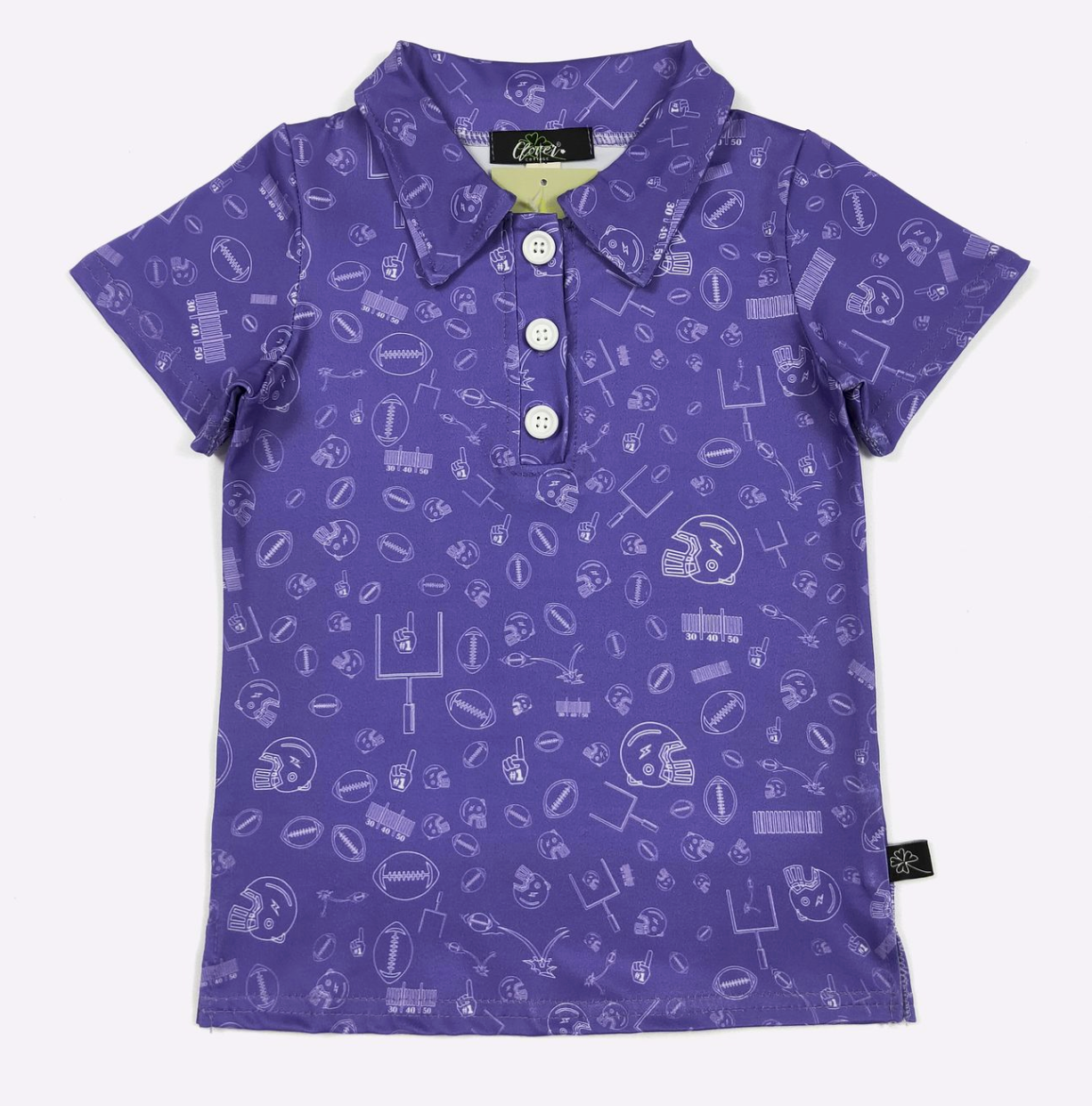Football Pattern Polo