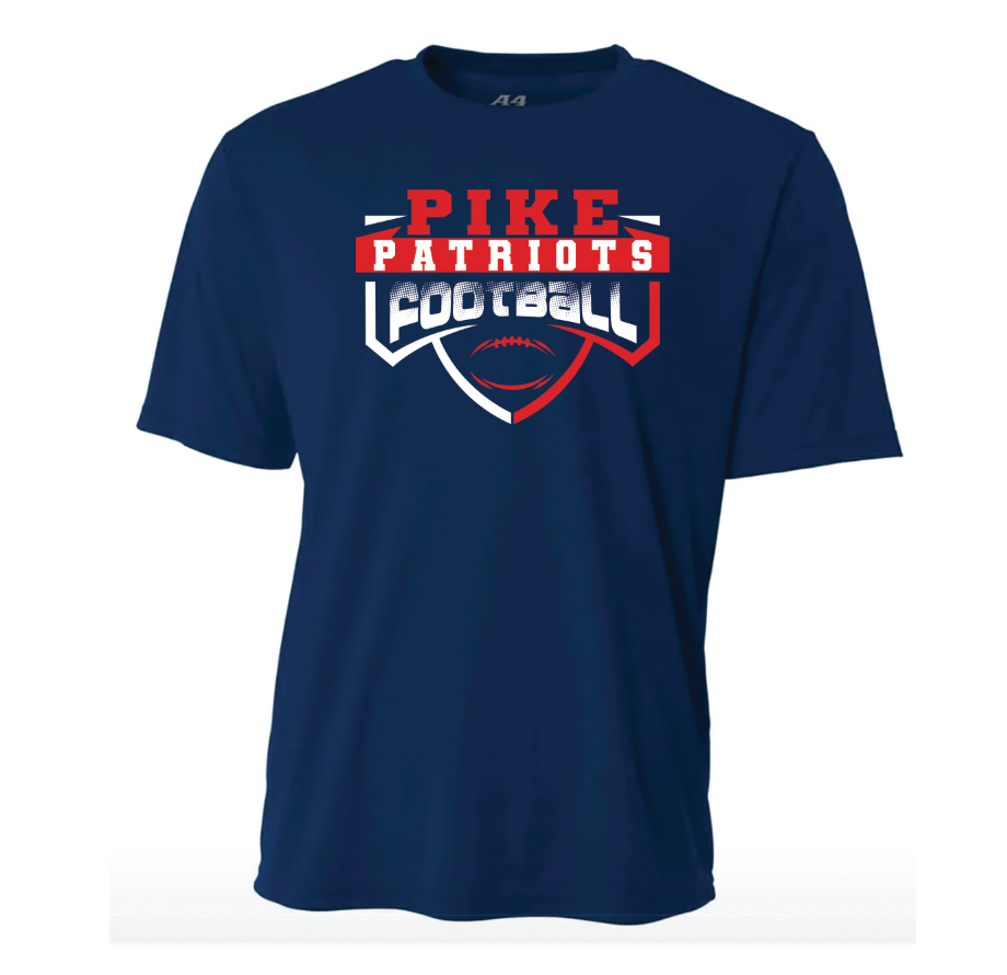 School & Mascot Football - A4 Short Sleeve - solid - adult
