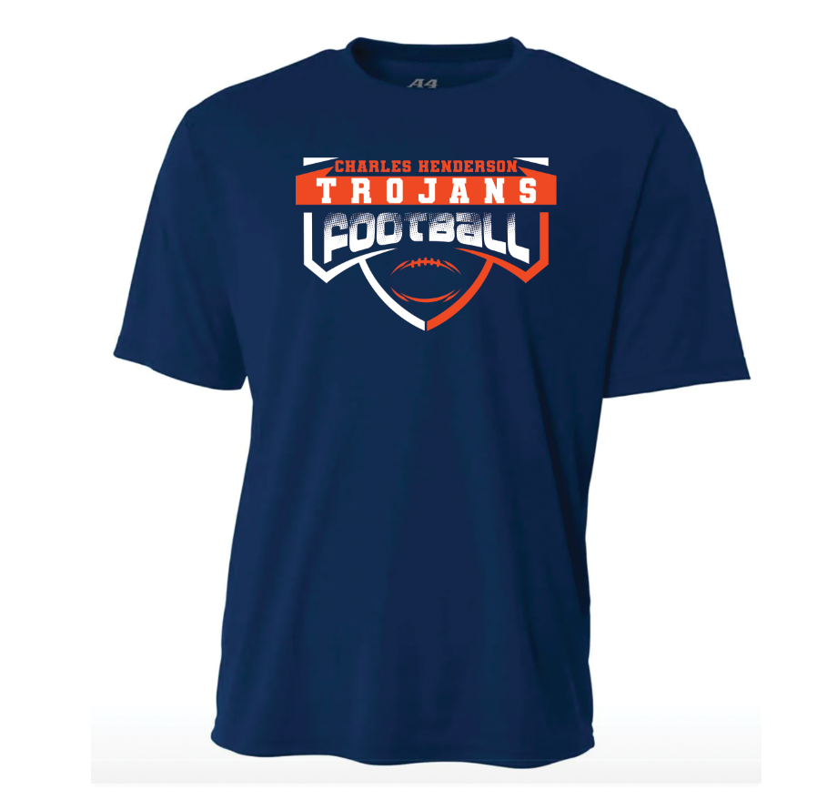 School & Mascot Football - A4 Short Sleeve - solid - adult