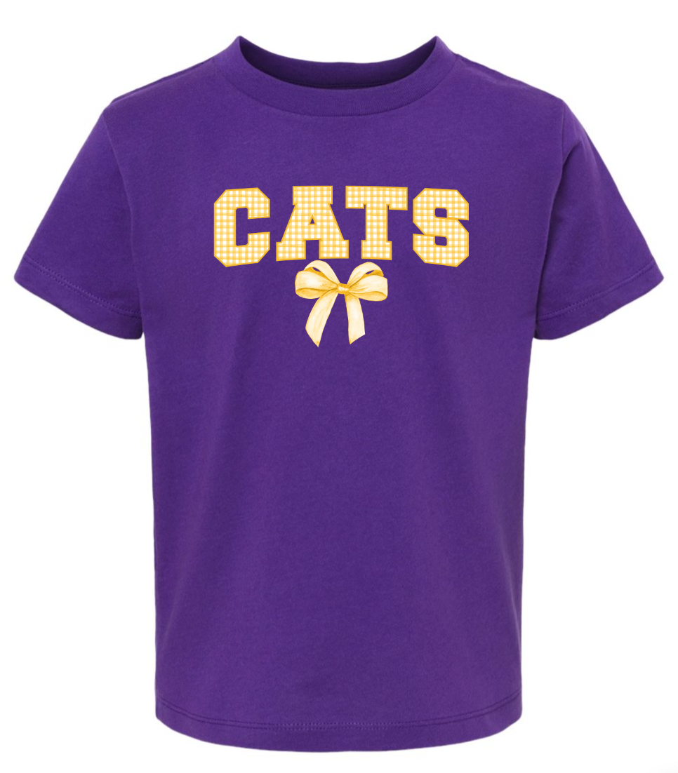 Gingham Coquette Mascot Bella Tshirt - Toddler π