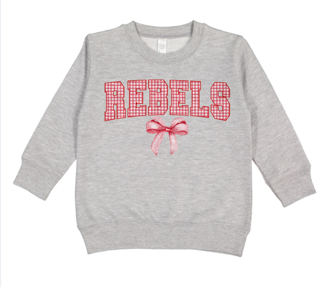 Gingham Coquette Mascot Sweatshirts - Toddler π