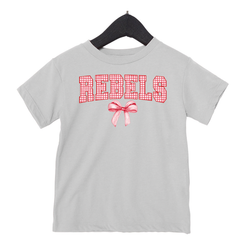 Gingham Coquette Mascot Bella Tshirt - Toddler π
