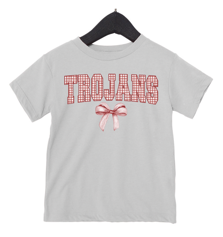 Gingham Coquette Mascot Bella Tshirt - Toddler π