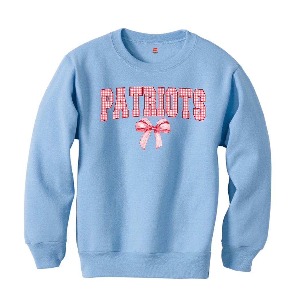Gingham Coquette Mascot Sweatshirts - Youth π