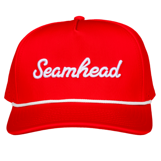 Seamhead Rope Snapback Hat (Red)