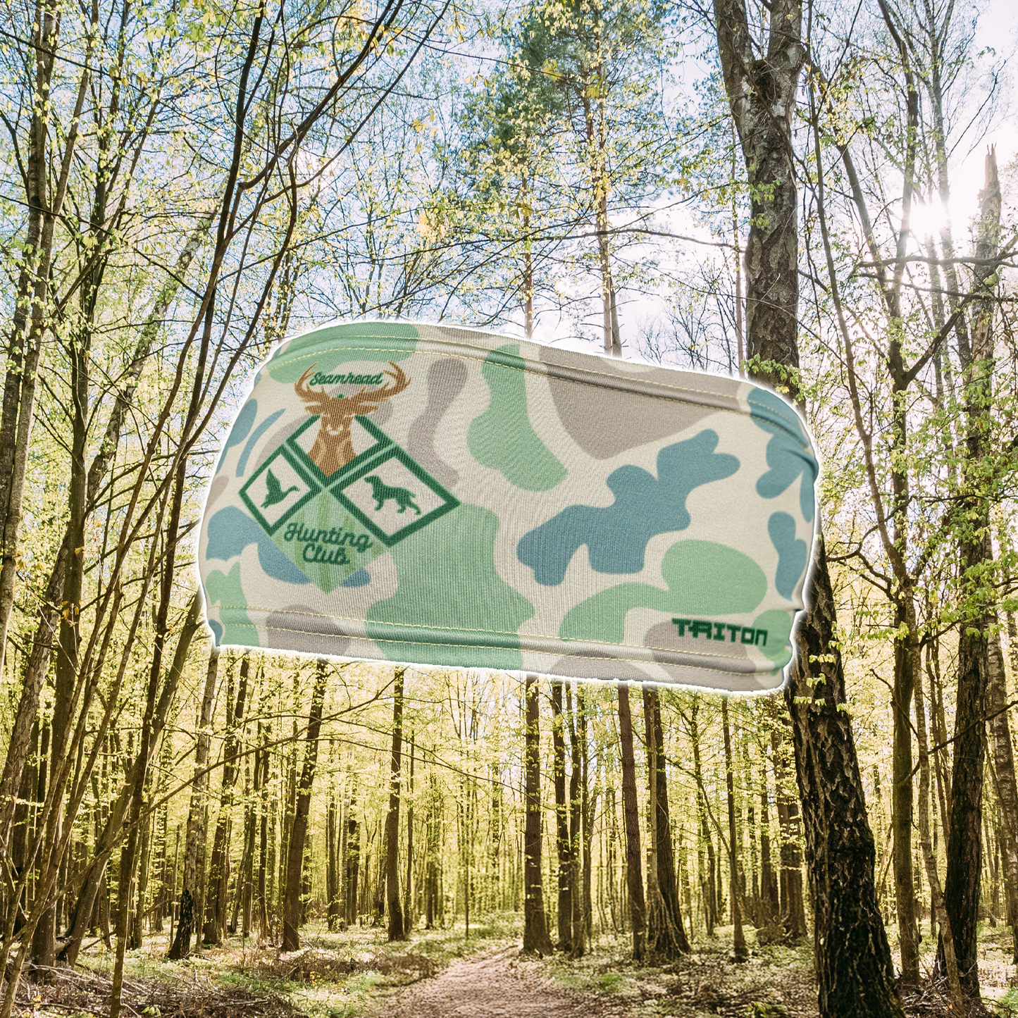 Seamhead Hunting Club Baseball HyperMAX Camo Headband