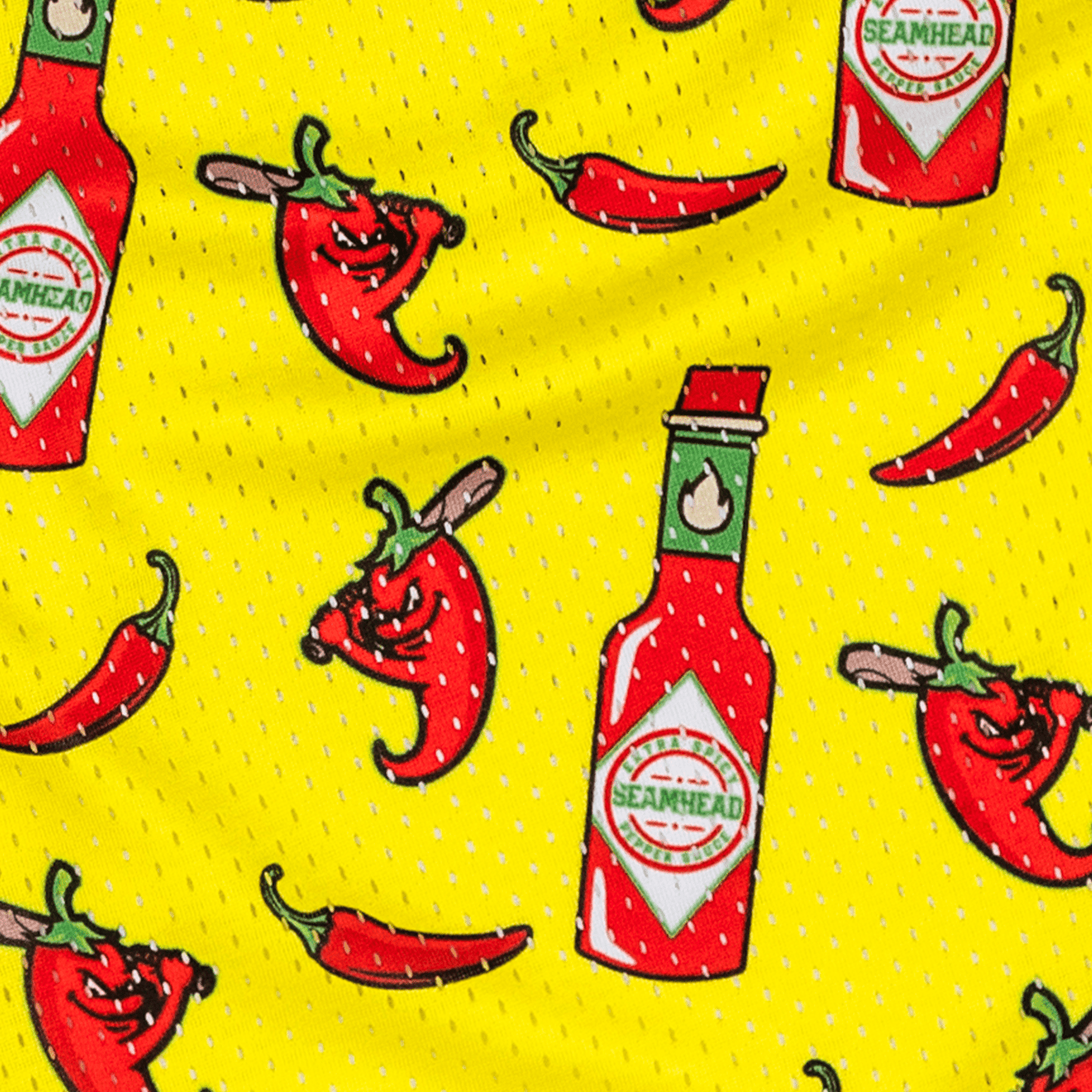 Ghost Peppers Mesh Lifestyle Baseball Shorts