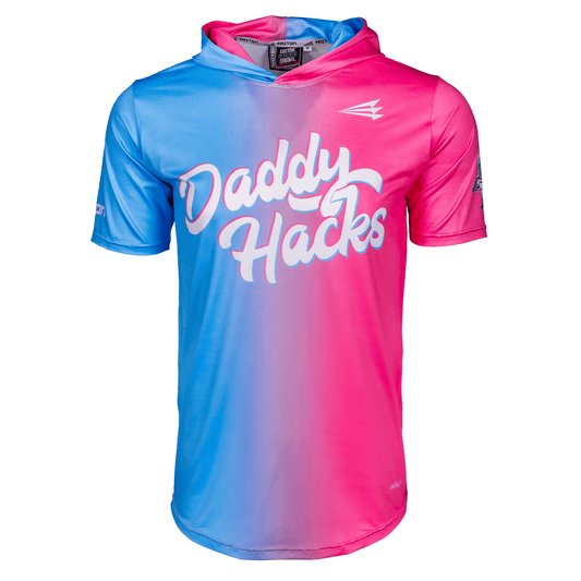 Daddy Hacks Baseball HyperMAX Short Sleeve Cotton Candy Hoodie