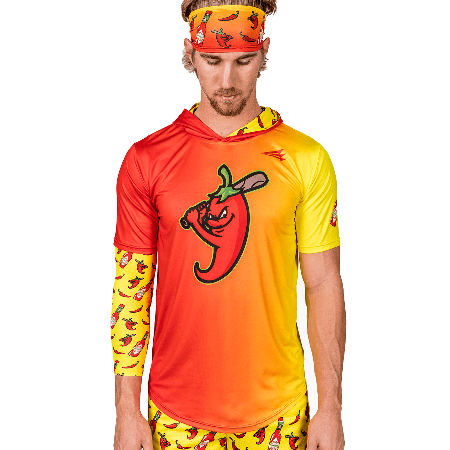 Ghost Peppers Baseball HyperMAX Short Sleeve Hoodie