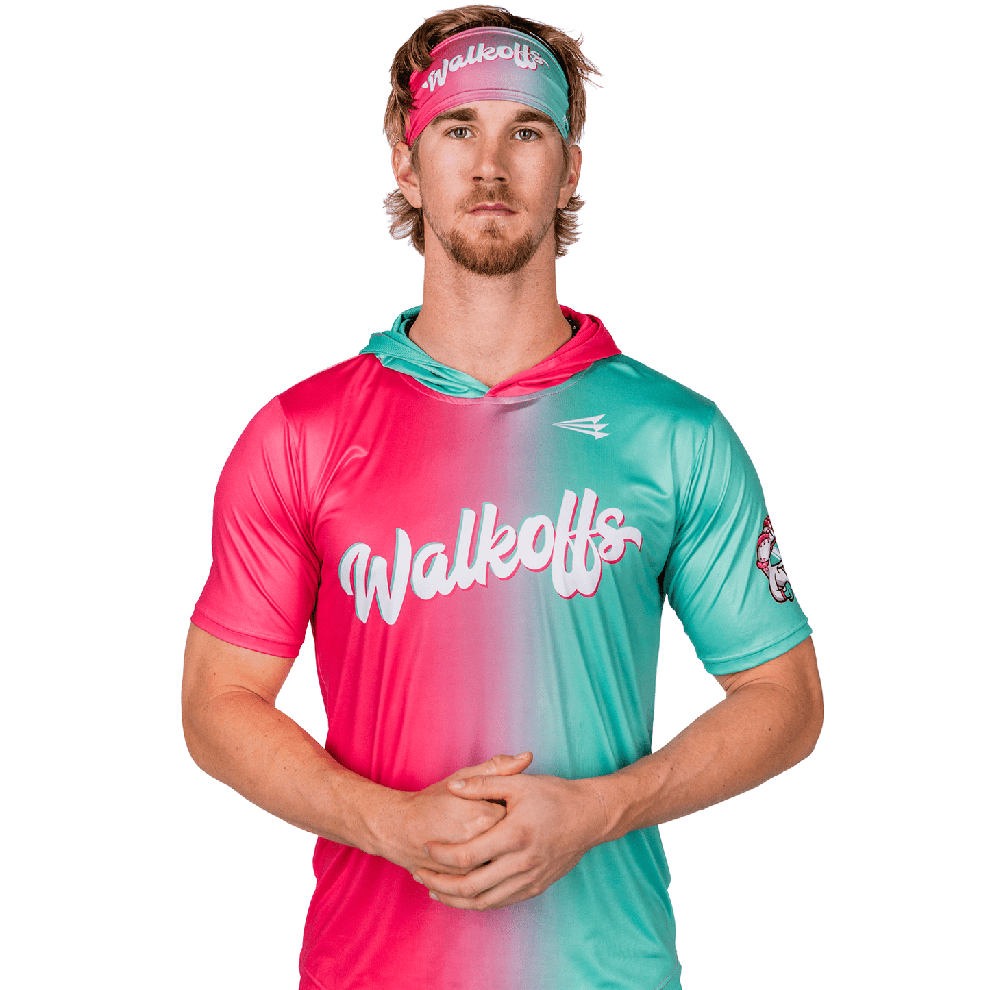Watermelon Walkoffs Baseball HyperMAX Short Sleeve Hoodie