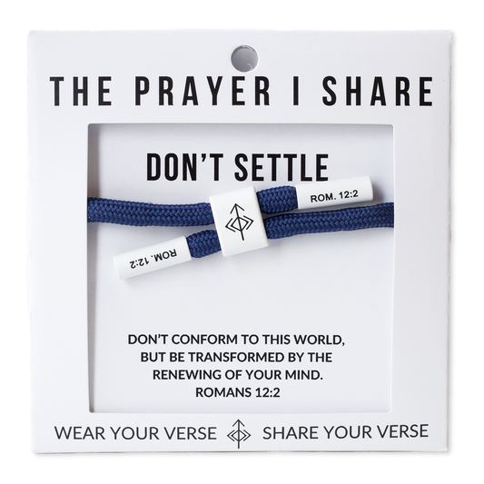 Don't Settle, Romans 12:2