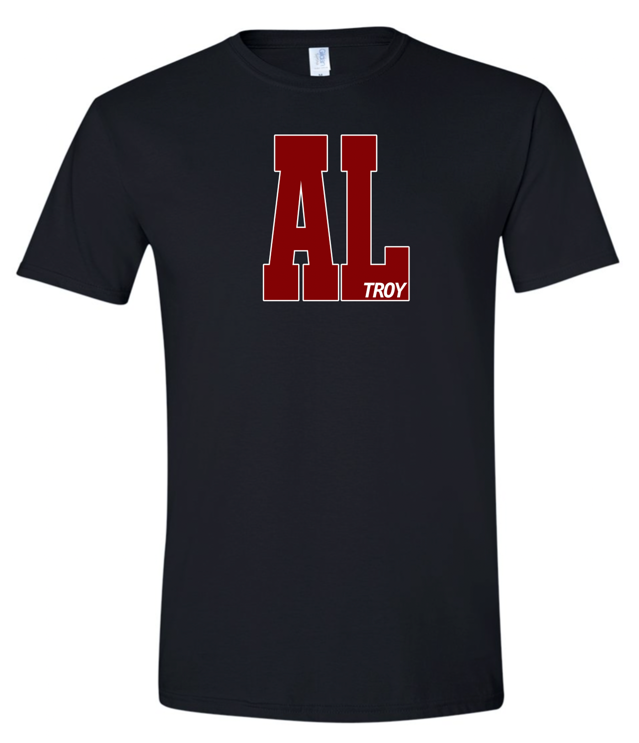 AL - Troy - Bella Canvas Crop Racerback Tank (black) or Gildan Softstyle Tee