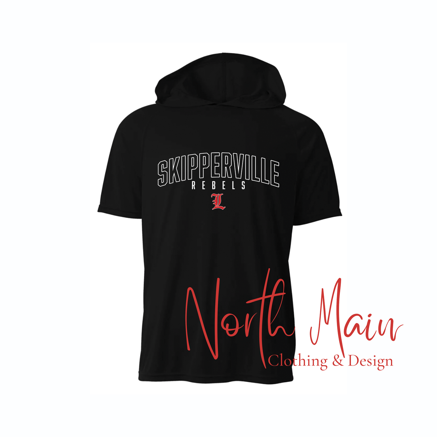 Your Team Baseball with Logo - Short or Long Sleeve A4 Hoodie