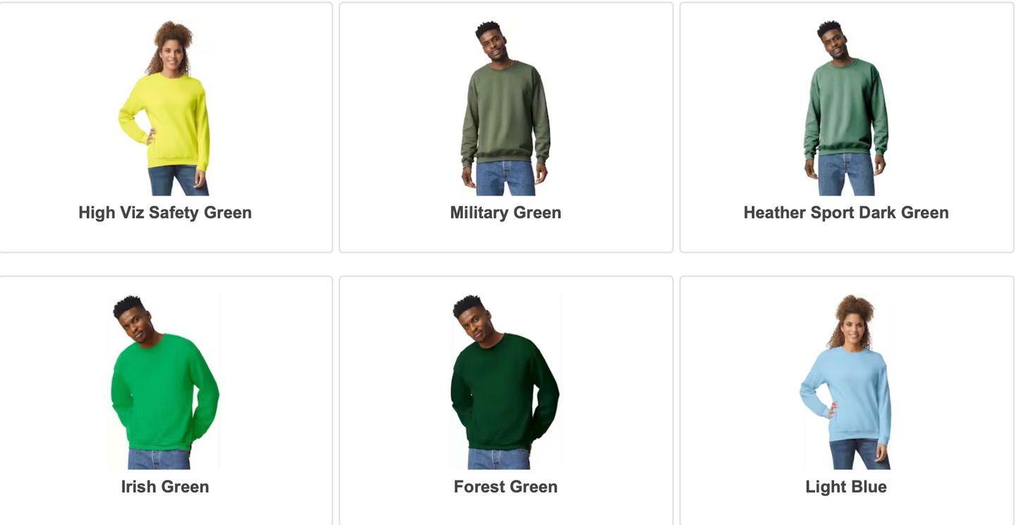 Collar Embroidered Sweatshirt - Adult