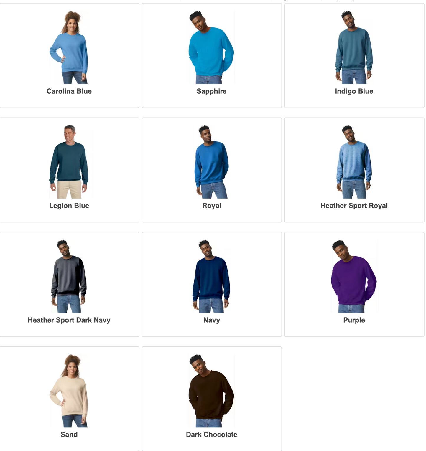 Collar Embroidered Sweatshirt - Adult