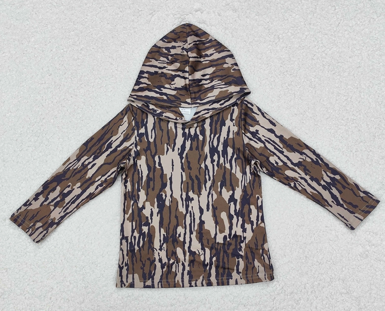 Boys Camo Long Sleeve Hoodies