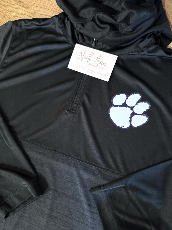 A4 Quarter Zip - Youth & Adult - School Logo