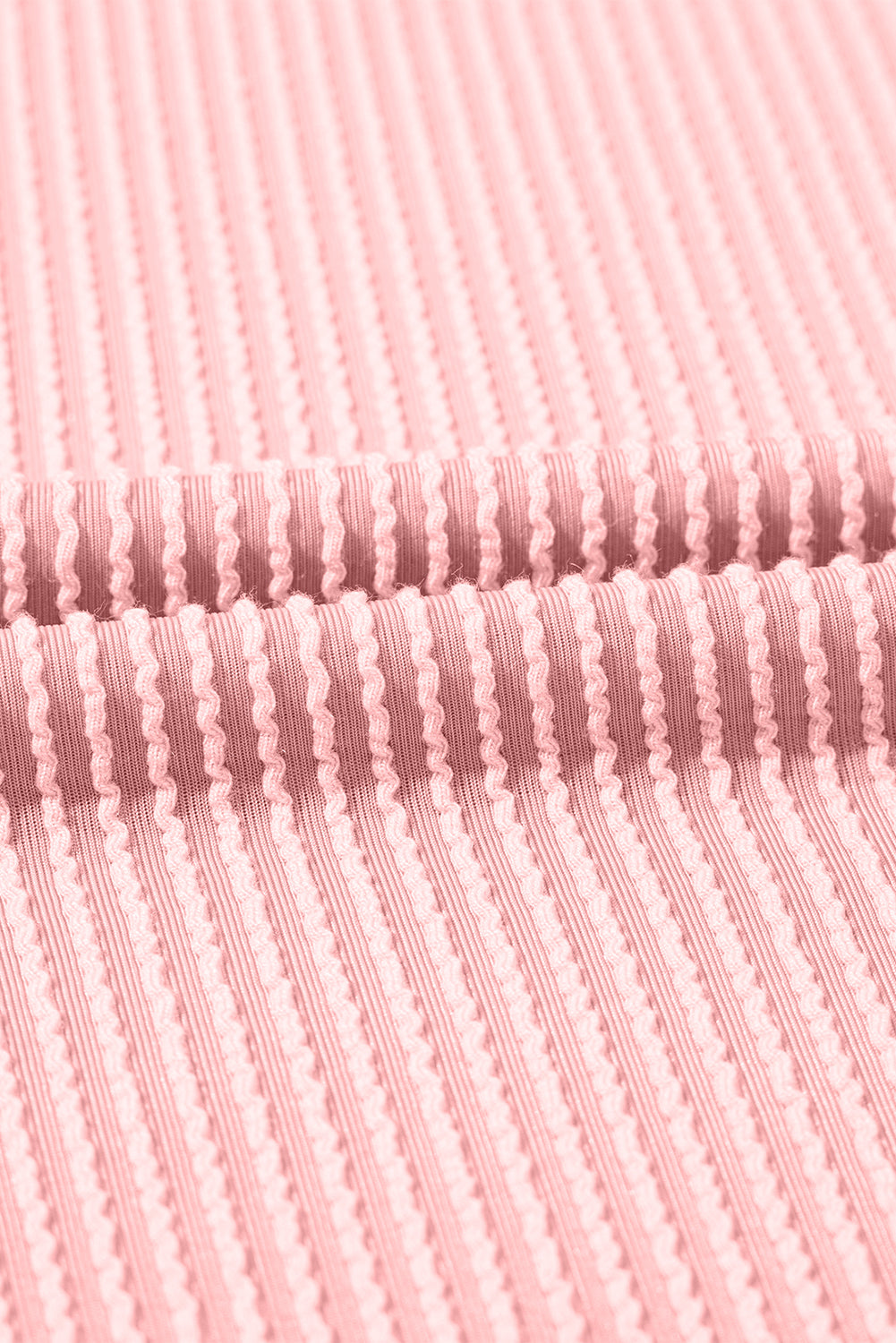 Blossom Corded Crew Neck Puff Sleeve Mini Dress