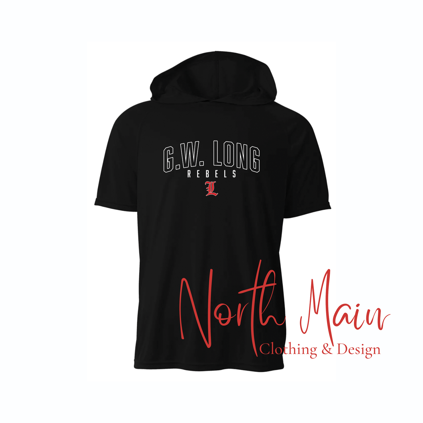 Your Team Baseball with Logo - Short or Long Sleeve A4 Hoodie