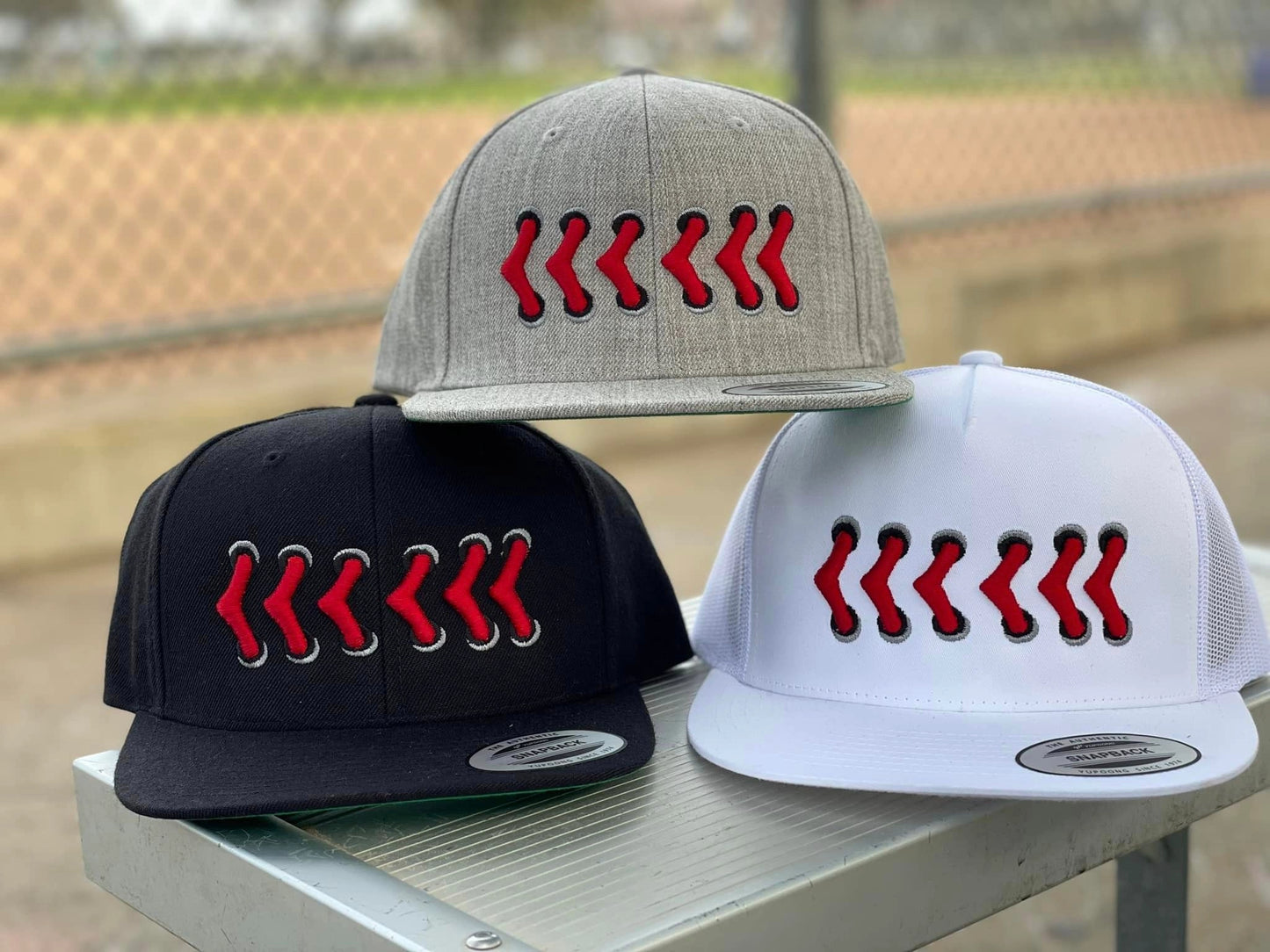 *Pre-Order* Baseball Stitch Flat Bill Hat