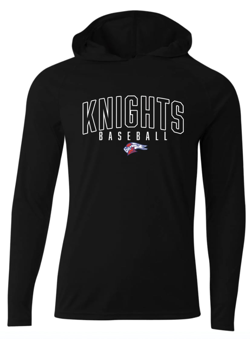 Your Team Baseball with Logo - Short or Long Sleeve A4 Hoodie
