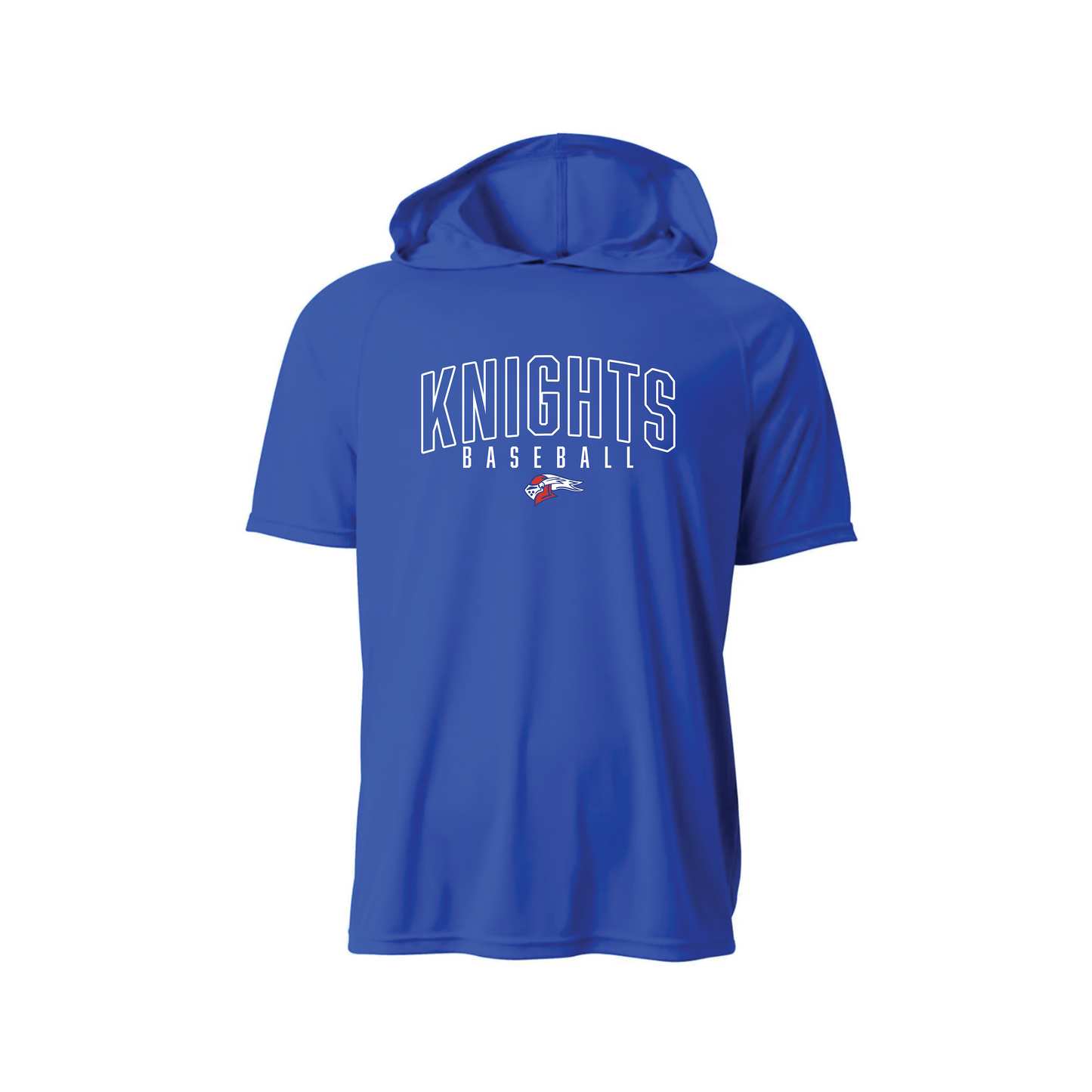 Your Team Baseball with Logo - Short or Long Sleeve A4 Hoodie