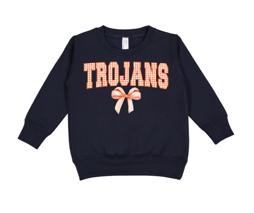 Gingham Coquette Mascot Sweatshirts - Toddler 🎀